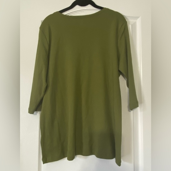 Tommy Hilfiger Women's Green Top Size 2X - Picture 2 of 2